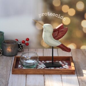 CHAROLA COLIBRÍ NAVIDAD